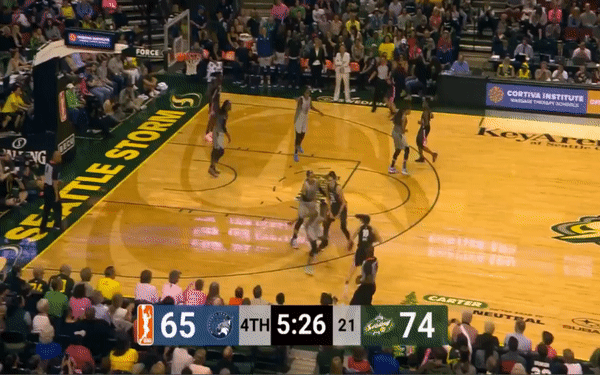 Sue Bird assist to Natasha